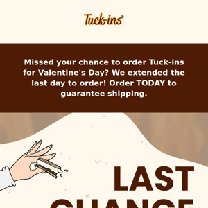 [LAST CHANCE] Order TODAY to Guarantee Valentine's Day Shipping 😍