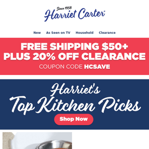 Harriet's Top Kitchen Picks are Here! From $19.99