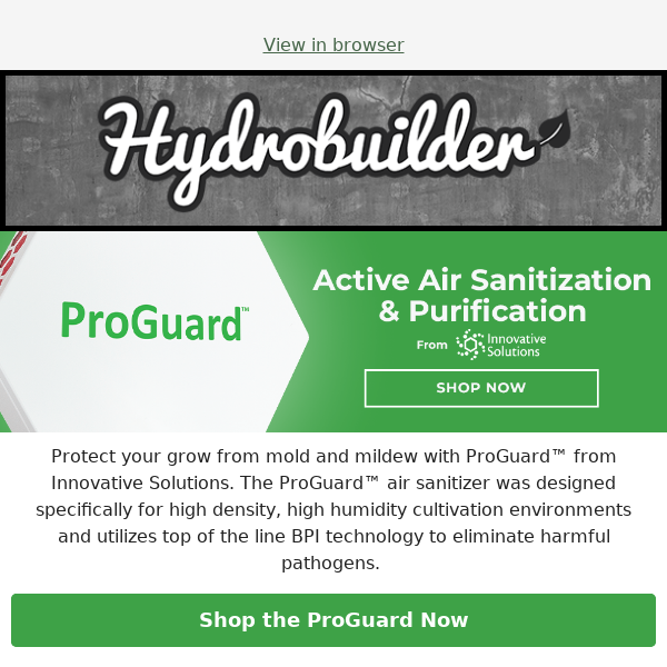 Protect the Health of Your Plants 🌿 ProGuard Air Sanitizer is Here!