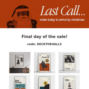 Final call for last minute gifts!