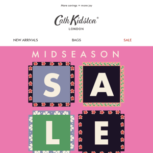 Midseason Sale | Further reductions on 200 lines