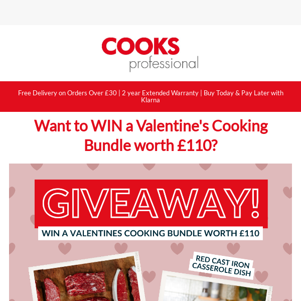 WIN! A Valentine's Cooking Bundle worth £110 🍴💝