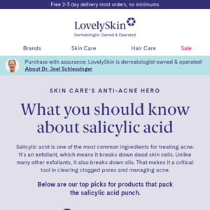 Acne-fighting ingredient spotlight: Salicylic acid