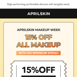 APRILSKIN MAKEUP SALE WEEK