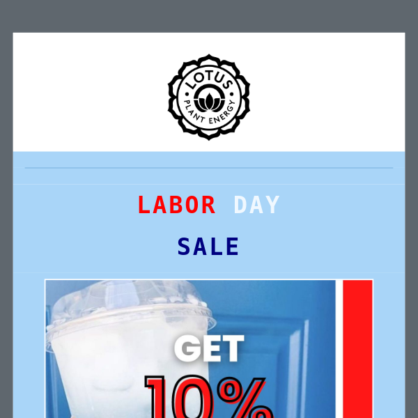 Lotus Energy Labor Day Sale ENDS TONIGHT 🚨