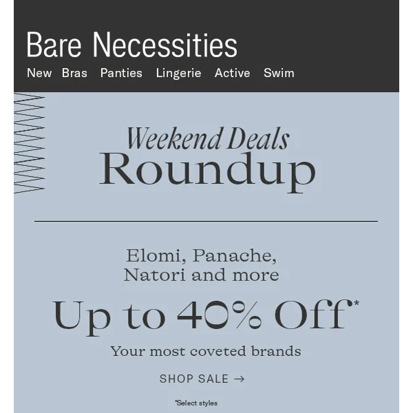 Weekend Deals Roundup | Save On Bras & More