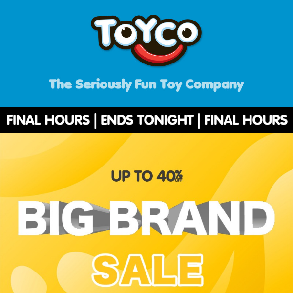 Last Chance ⌛️ Big Brand Sale - FINAL HOURS
