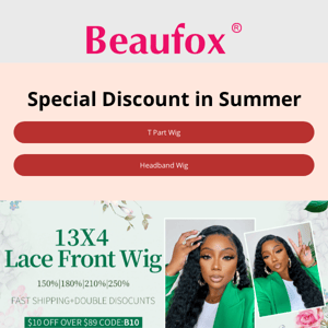 Lace Front Wig Summer Promotion