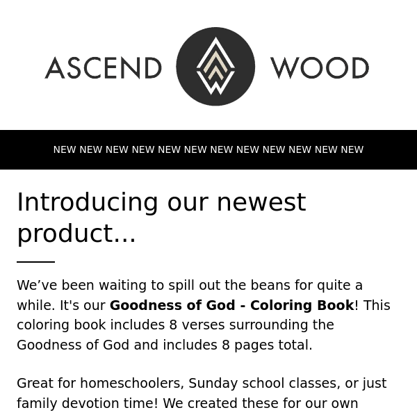 Discover our NEW Goodness of God - Coloring Book 😍