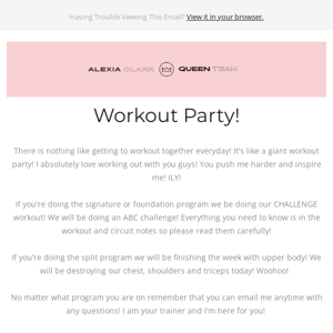 Workout Party