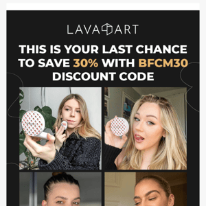🔥 Final hours! Save 30% on all our beauty products 🔥