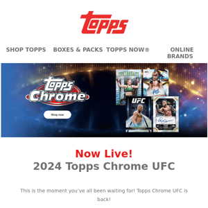 LIVE | 2024 Topps Chrome UFC!