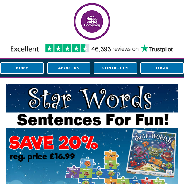 20% OFF! Sentence ‘Scrabble’ for kids!
