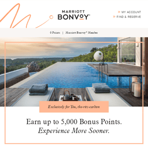 Just for You: Earn 5,000 Bonus Points