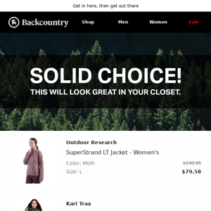 Good Choice! Outdoor Research SuperStrand LT Jacket - Women's Was Looking For A New Home
