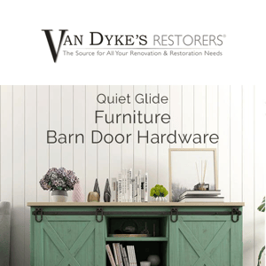 Save 15% on Furniture Barn Door Hardware