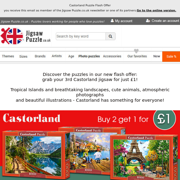 Castorland Puzzle Flash Offer