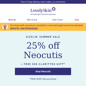 Sweet summer deal for you: 25% off Neocutis
