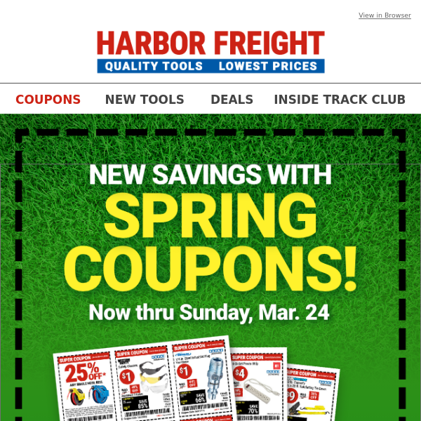 Spring COUPON DEALS for You!