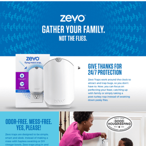 Give thanks for 24/7 protection with Zevo