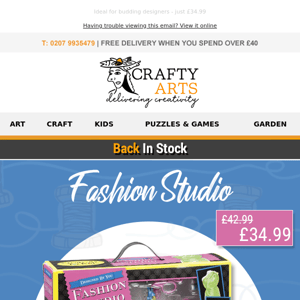 Fashion Studio - Exclusive to Crafty Arts