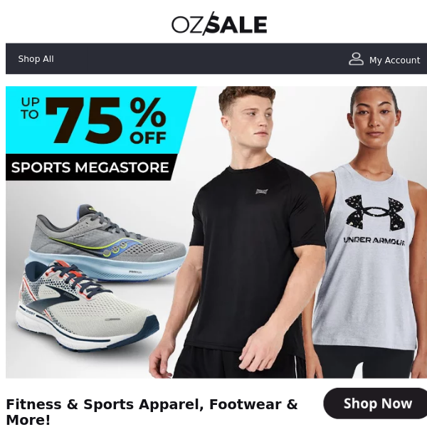 🏅Sports MEGASTORE Up To 75% Off