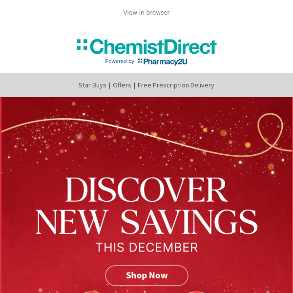 December deals for you Chemist Direct!