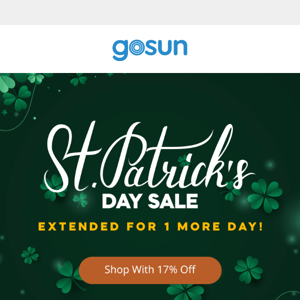 🍀 St. Patrick's Day Sale EXTENDED!