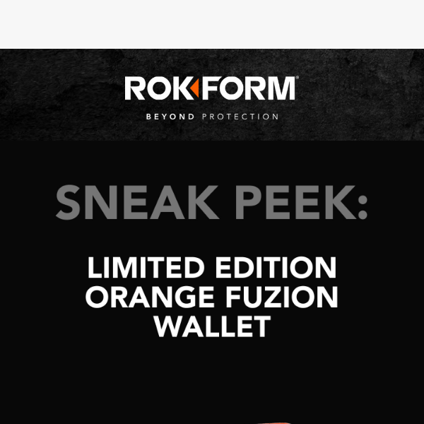 🍊 Limited Edition Notice: Fuzion Wallet in ORANGE!