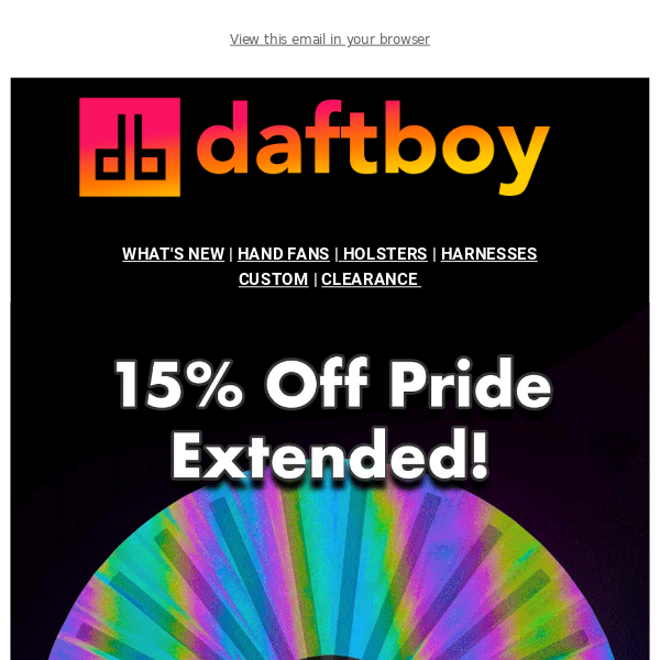 15% Off 🌈 Extended + Fan Holsters Back In Stock!