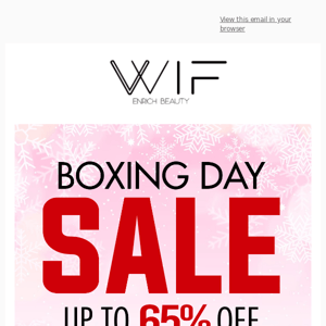 💝 Save Big on Boxing Day: Up to 65% Off