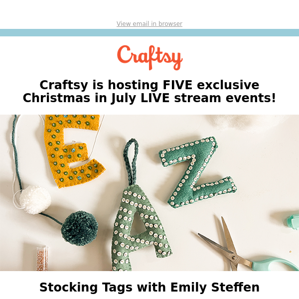 Join us LIVE to make Felt Stocking Tags!