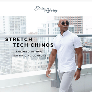 Tech Chinos For Spring
