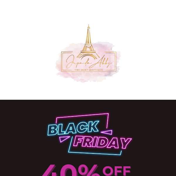 BLACK FRIDAY ACCESS ⚡40% OFF Site-wide!