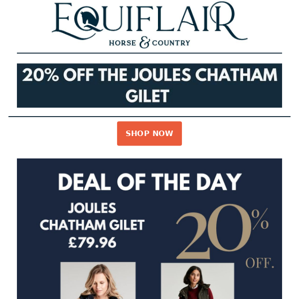 Deal of the Day - 20% off Joules Chatham Gilet