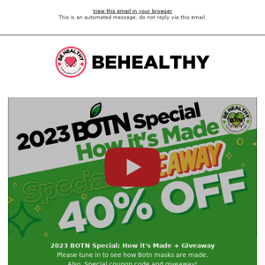 2023 BOTN Special: 40% Off!