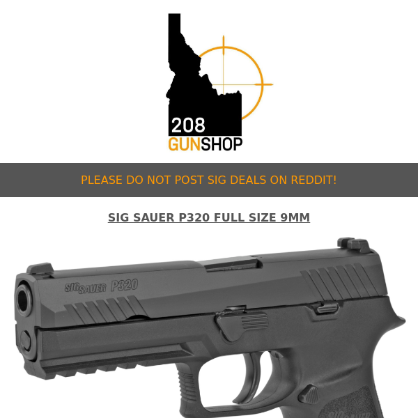 208 Gun Shop Holiday Deals!