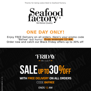 What's better than 30% off with FREE Delivery