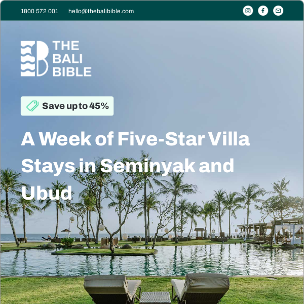 A week of five-star villa stays in Seminyak and Ubud 😍🌴 - The Bali Bible