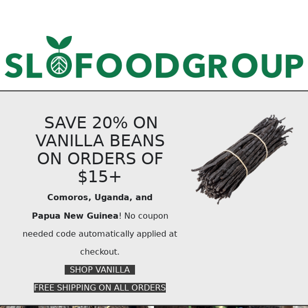 20% off three great vanilla beans 🥳