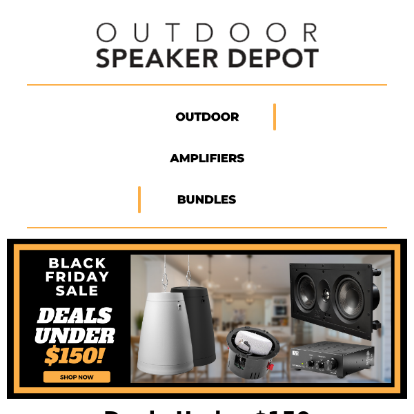 Outdoor Speaker Depot - Latest Emails, Sales & Deals
