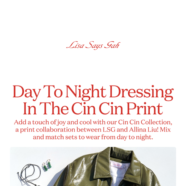 🍸LSG Fave: Cin Cin Print