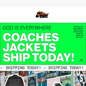 🚚📬 GOD IS EVERYWHERE Jackets Ship TODAY! 📦