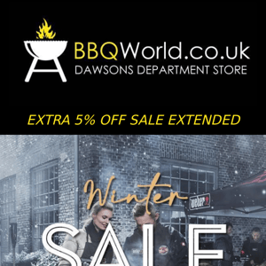 Extra 5% Off BBQ Sale Extended