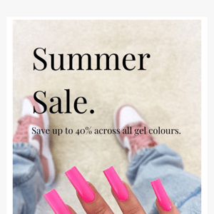 Summer Sale | Save up to 40% off