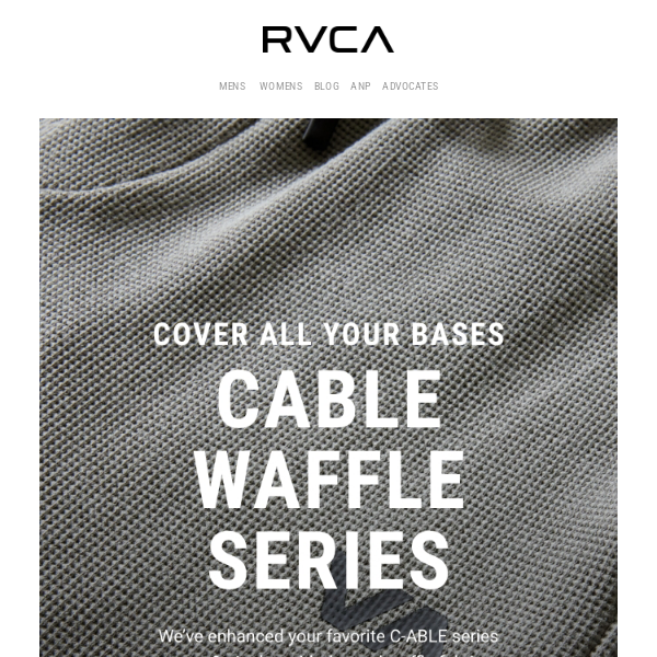 RVCA VA Cable Waffle Shorts