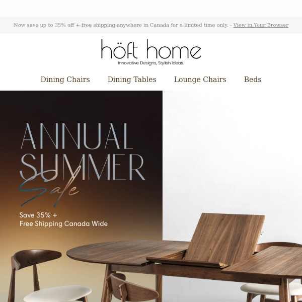 Our Annual Höft Summer Sale Event Has Officially Begun