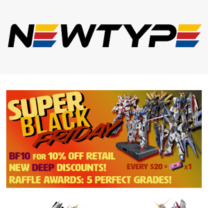 New Bandai Products/Restocks and Black Friday Reminder!