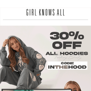 30% Off HOODIES! Code inside 👀