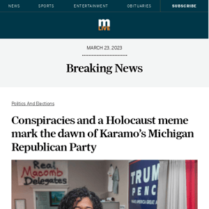 Conspiracies and a Holocaust meme mark the dawn of Karamo’s Michigan Republican Party